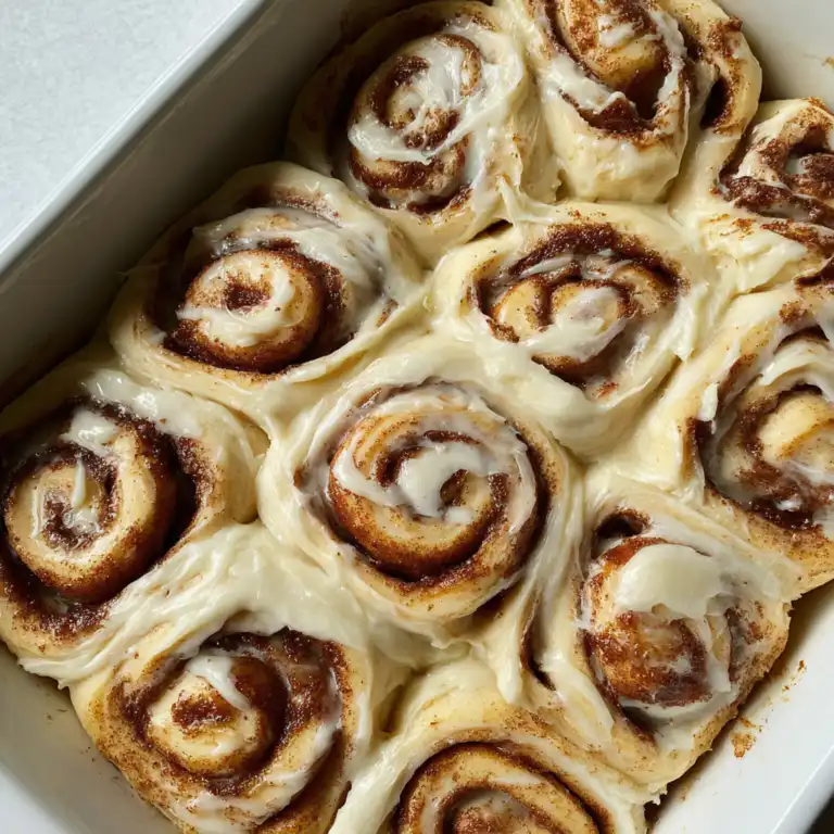 Homemade Fluffy Cinnamon Rolls with Cream Cheese Icing