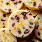 Cranberry Orange Shortbread Cookies
