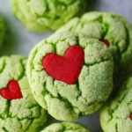 Grinch Heart Cookies
