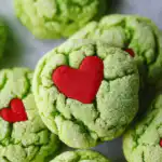 Grinch Heart Cookies