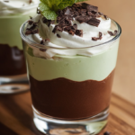 Peppermint Chocolate Mousse Pots