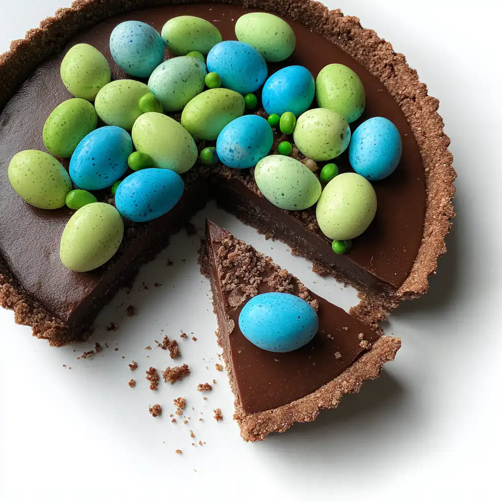 Easy No-Bake Easter Egg Tart