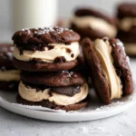Brownie Cookie Sandwiches with Cookie Dough Buttercream