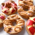 Healthy Peanut Butter Apple Donuts