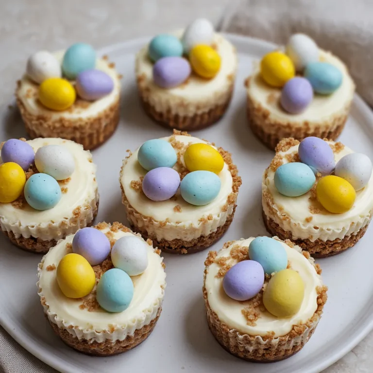 Creamy Mini Egg Cheesecakes