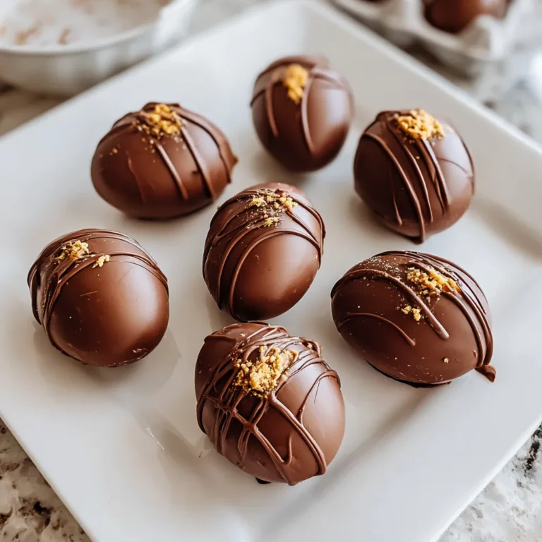 Homemade Peanut Butter Chocolate Eggs Recipe
