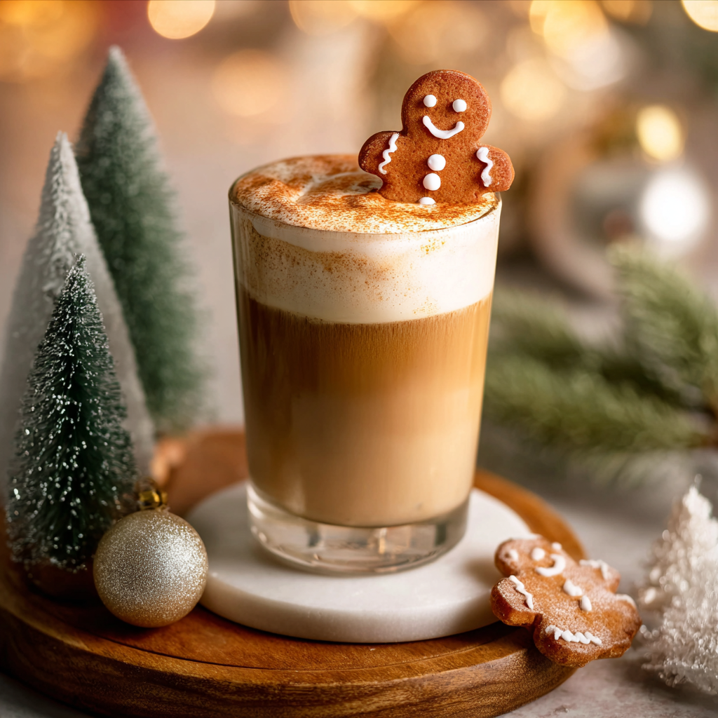 Iced Gingerbread Oat Milk Chai Tea Latte