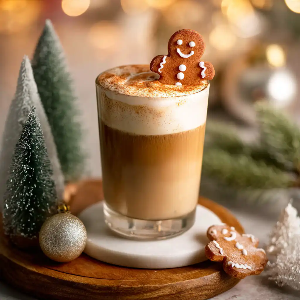 Iced Gingerbread Oat Milk Chai Tea Latte