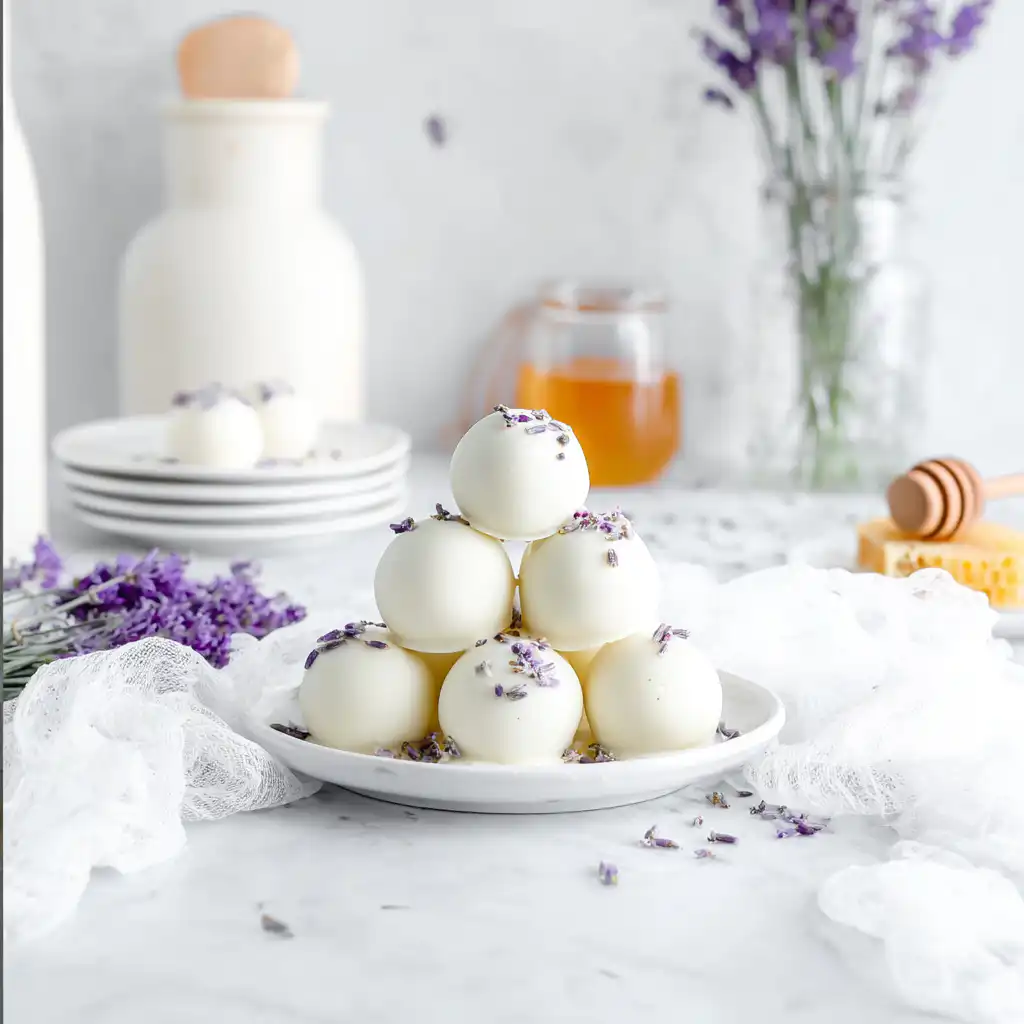 Exquisite Honey Lavender White Chocolate Truffles