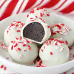 Peppermint Oreo Truffles