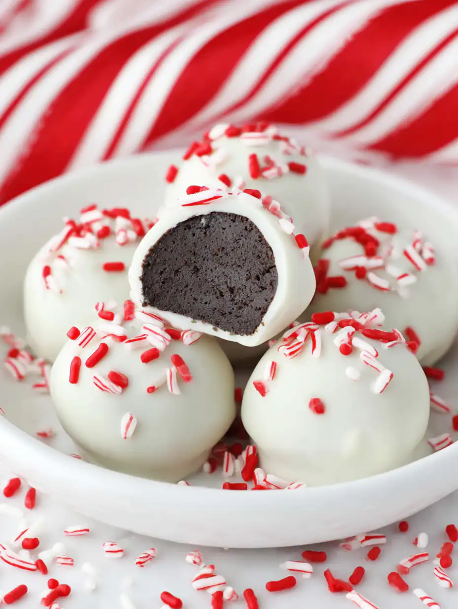 Peppermint Oreo Truffles