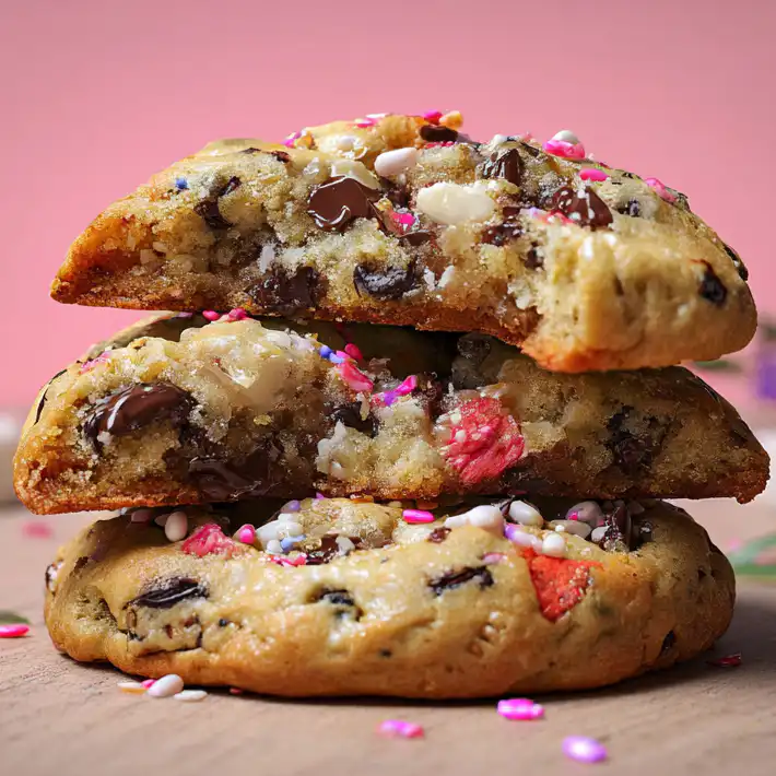 Bakery-Style Loaded Cookies (Thick & Gooey)