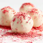 White Chocolate Strawberry Truffles