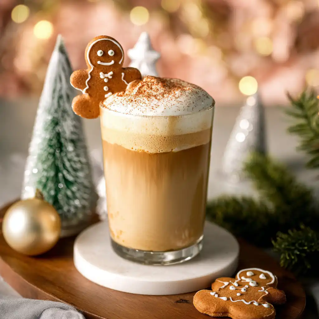 Iced Gingerbread Oat Milk Chai Tea Latte