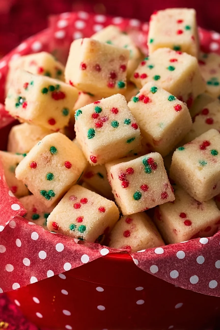 Buttery Shortbread Sprinkle Bites
