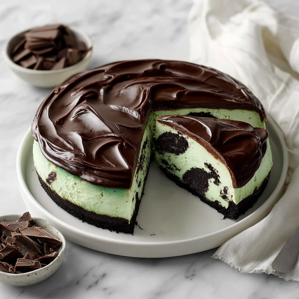 Mint Chocolate Cheesecake