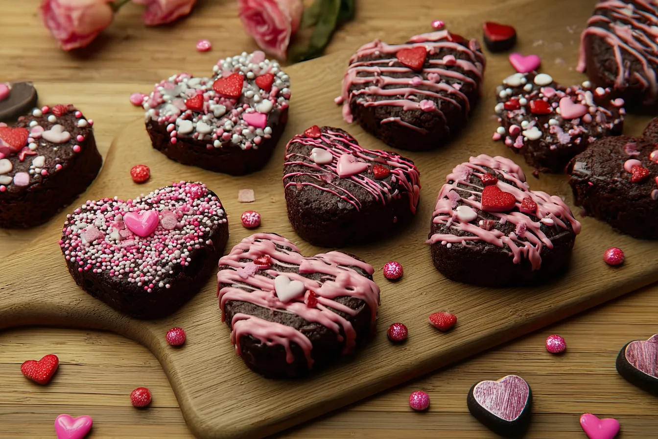 Fudgy Heart Brownies