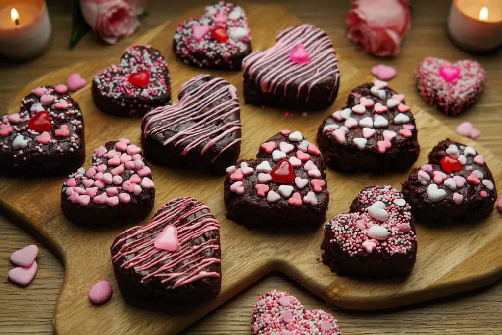 Fudgy Heart Brownies