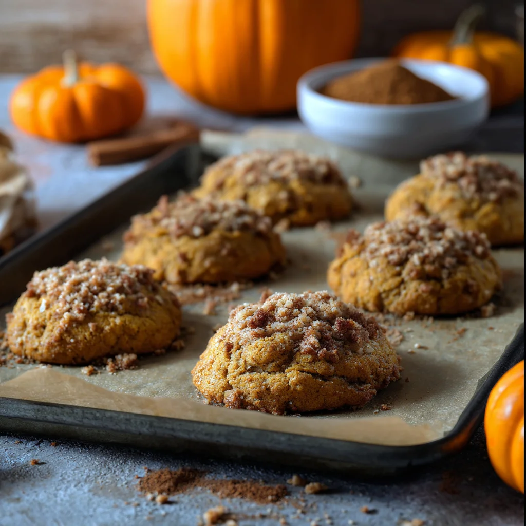 Pumpkin Streusel Cookies