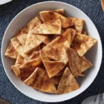 Crispy Oven Baked Cinnamon Sugar Tortilla Chips (Just 4 Ingredients!)