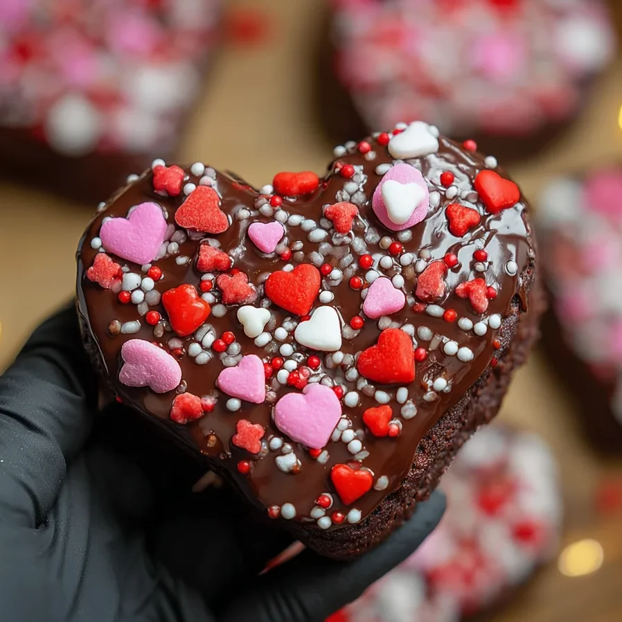 Fudgy Heart Brownies