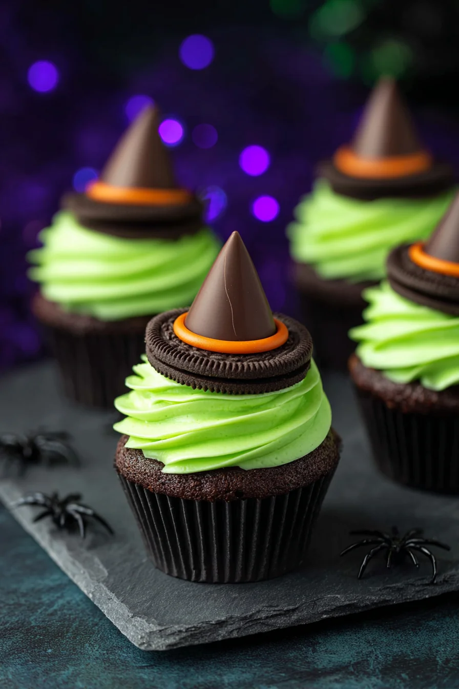 Witch Hat Chocolate Cupcakes