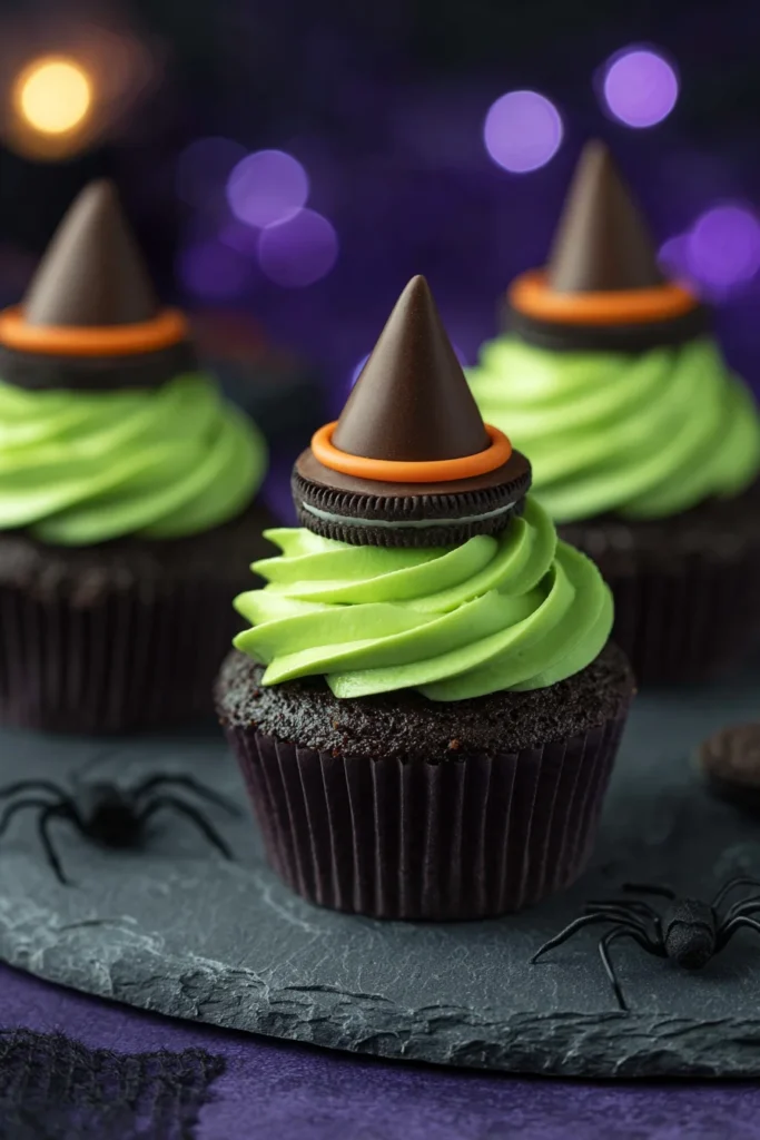 Witch Hat Chocolate Cupcakes