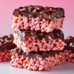 Chocolate Covered Cherry Rice Krispies Treats