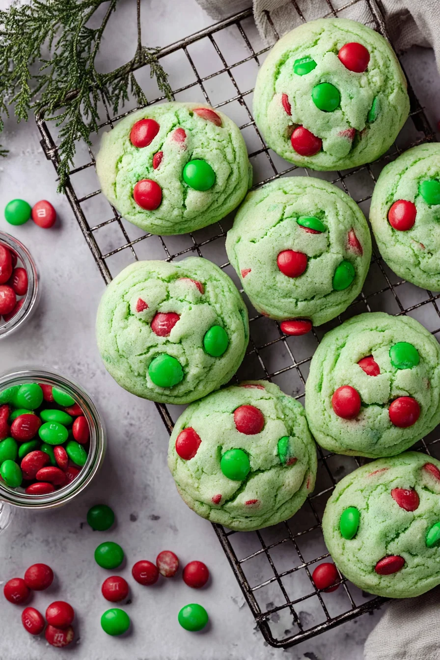Green M&M Cookies