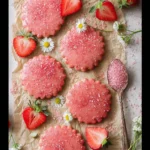 Strawberry Shortbread Cookies with Natural Strawberry Glaze