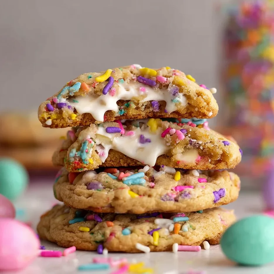 & Chewy Easter M&M Cookies