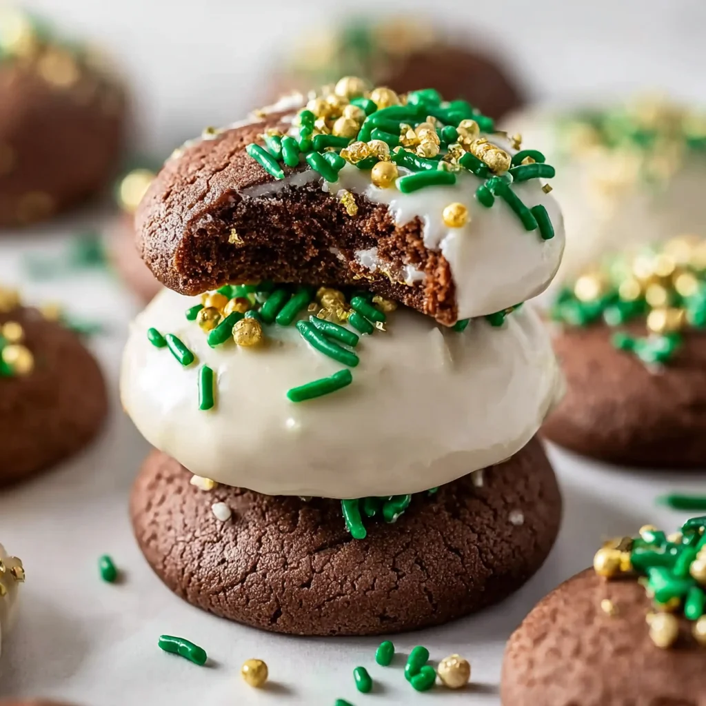 Chewy Irish Cream Cookies (With Bailey’s Glaze)