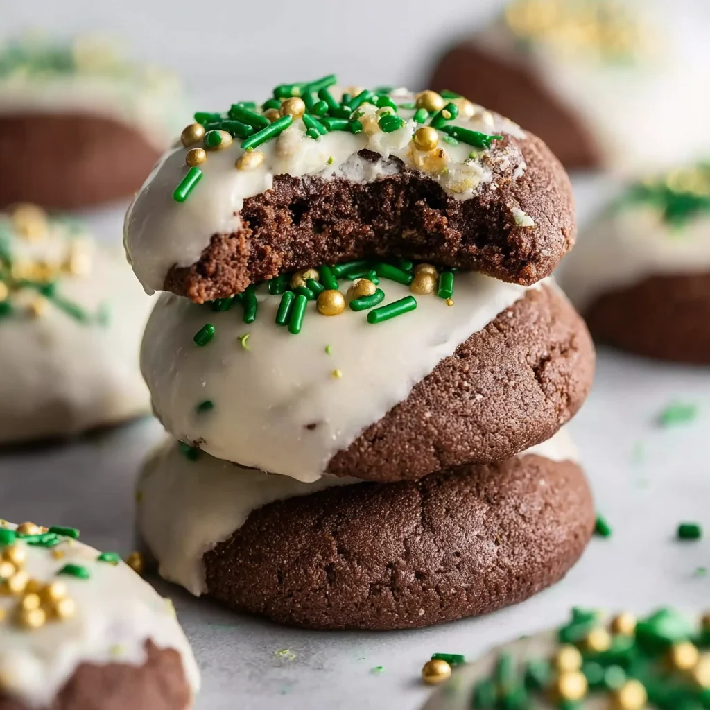 Chewy Irish Cream Cookies (With Bailey’s Glaze)
