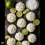 Key Lime Coconut Crinkle Cookies