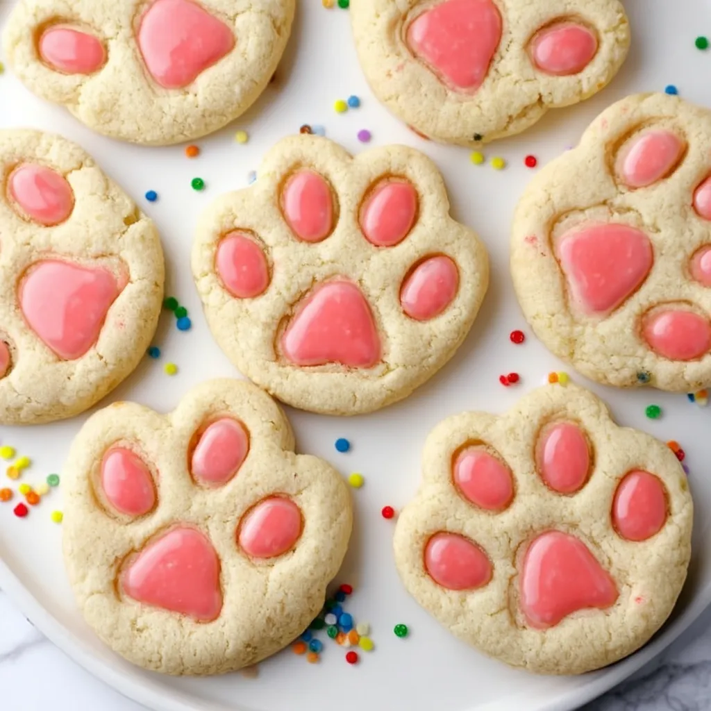 Bunny Paw Print Cookies