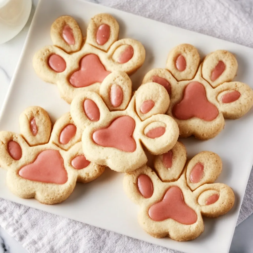 Bunny Paw Print Cookies