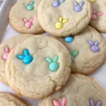 Easter Bunny M&M Cookies