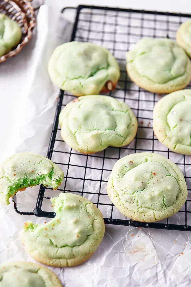 Soft and Vibrant Pistachio Pudding Cookies