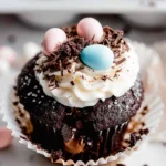 Chocolate Coconut Cream Filled Cupcakes
