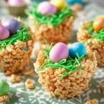 Easter Rice Krispie Treats with Mini Eggs & White Chocolate
