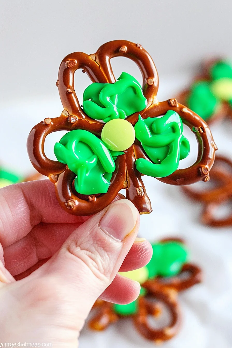 Shamrock Pretzel Bites