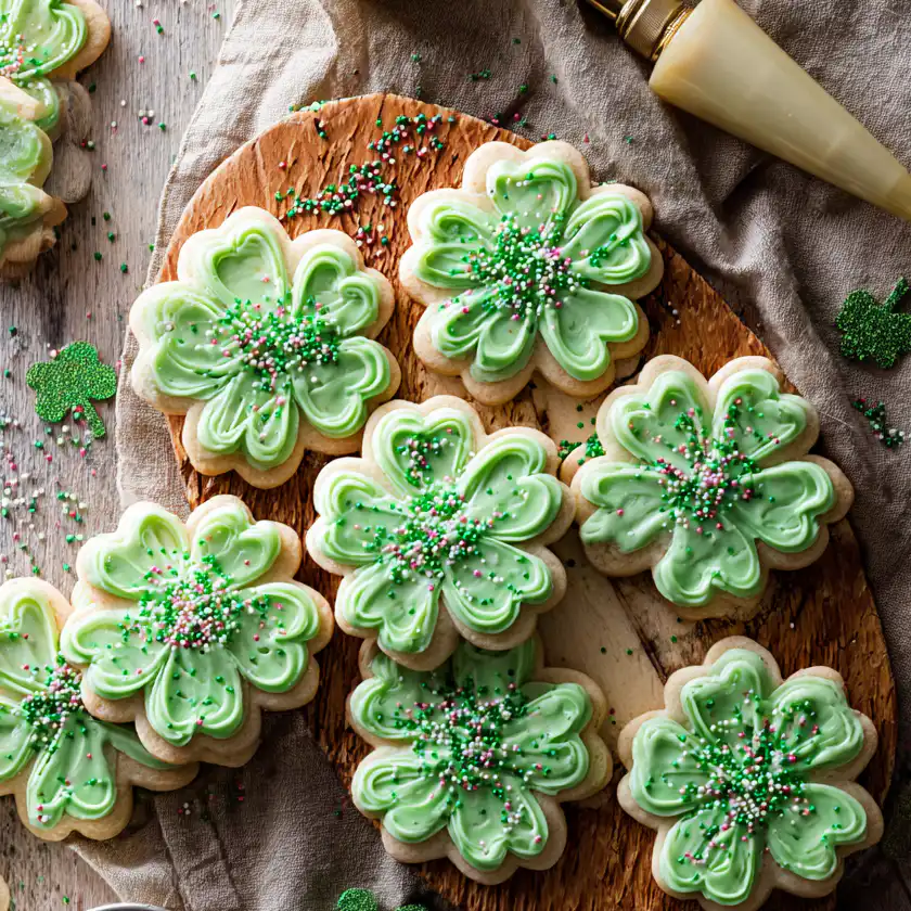 St. Patrick's Day Shamrock Cookies