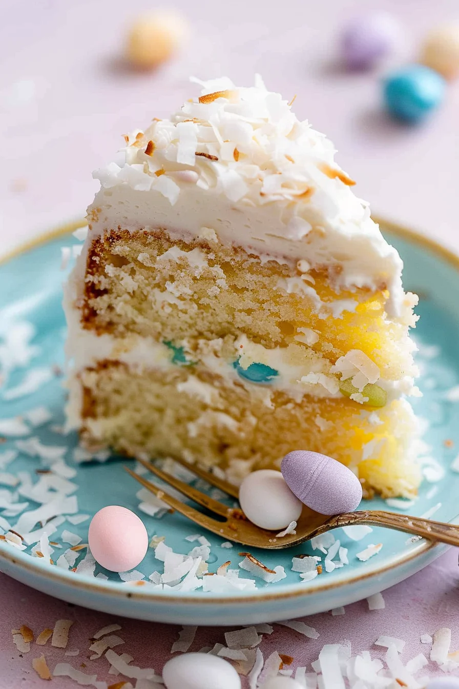 Lemon Coconut Easter Bundt Cake
