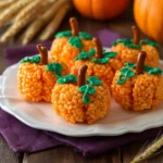 Rice Krispie Treat Pumpkins