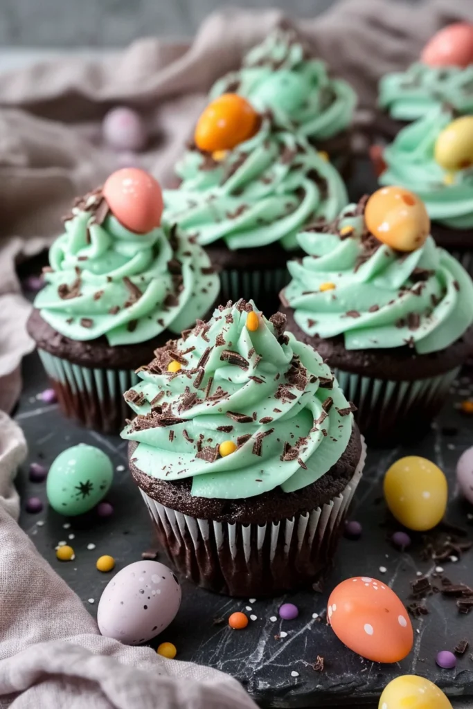 Speckled Egg Easter Cupcakes