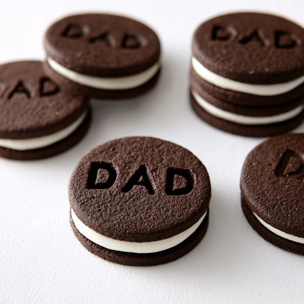 Father's Day Chocolate Sandwich Cookies