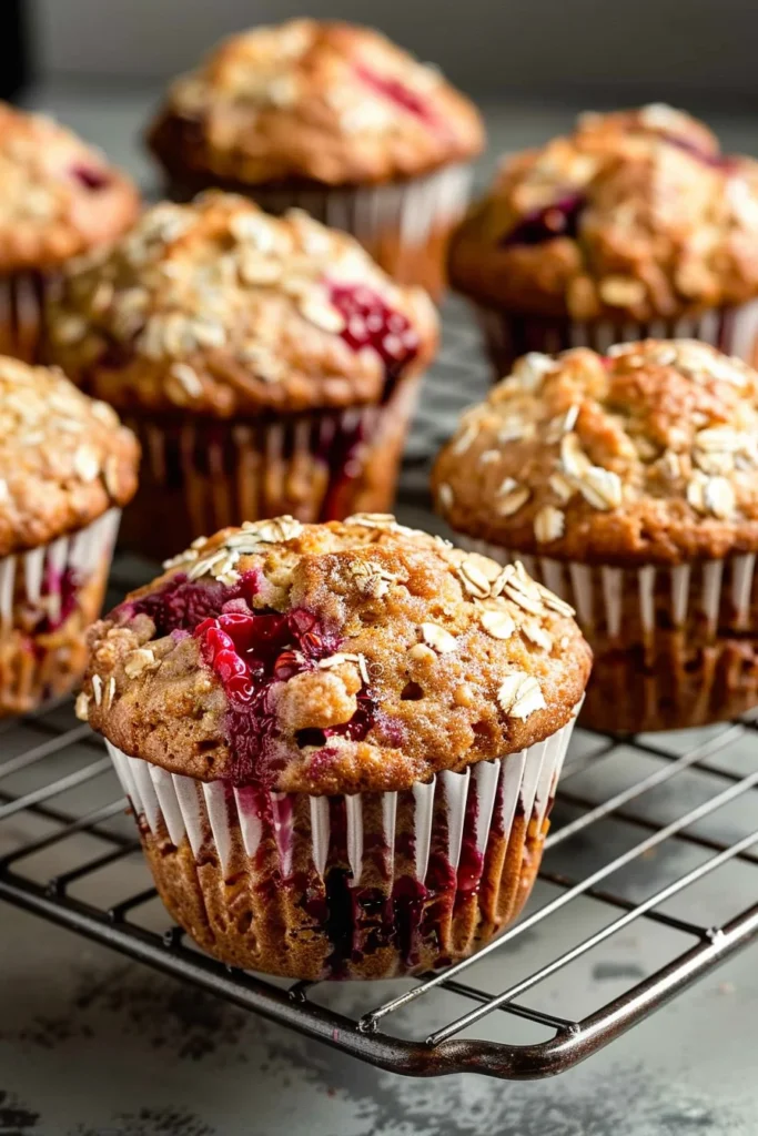 Strawberry Oatmeal Muffins
