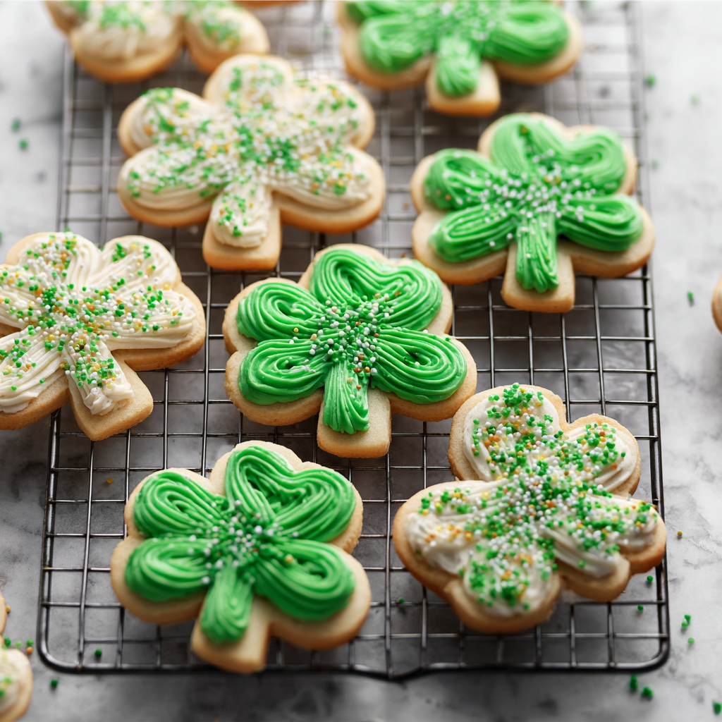 St. Patrick's Day Shamrock Cookies