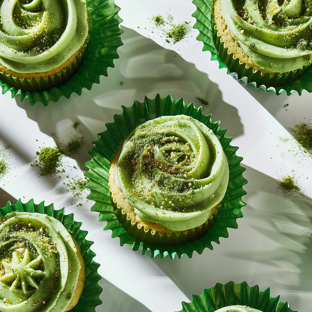 Pistachio and White Chocolate Cupcakes