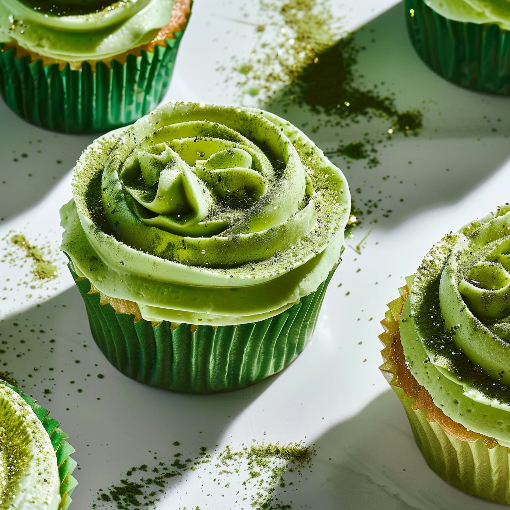 Pistachio and White Chocolate Cupcakes